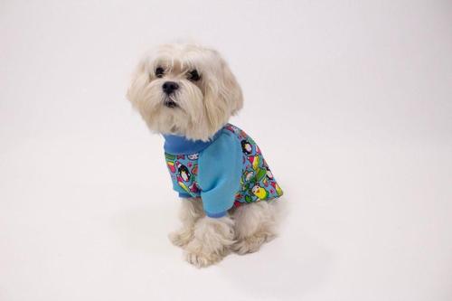 Kedi - Köpek İçi Şardonlu Desenli Sweat-Kıyafet