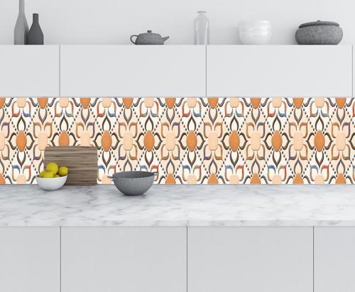 Mutfak Tezgah Arası Folyo Fayans Kaplama Folyosu 3d Seramik Desen 60x100 CM
