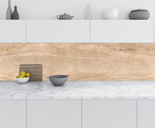 Mutfak Tezgah Arası Folyo Fayans Kaplama Folyosu Doğal Ahşap Desen 60x300 CM