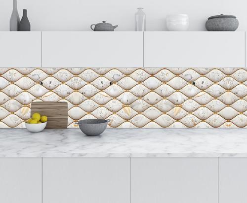 Mutfak Tezgah Arası Folyo Fayans Kaplama Folyosu 3D Soyut Karo 60x400 CM