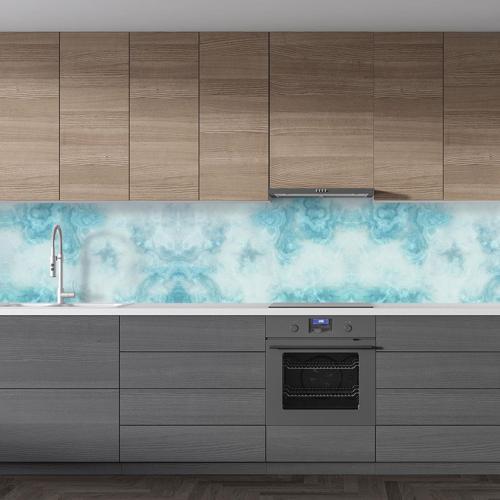 Mutfak Tezgah Arası Folyo Fayans Kaplama Folyosu Absract Desen 60 x 400