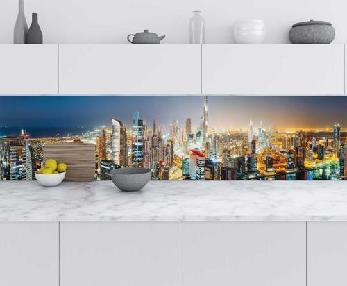 Mutfak Tezgah Arası Folyo Fayans Kaplama Folyosu Dubai 60x400 CM