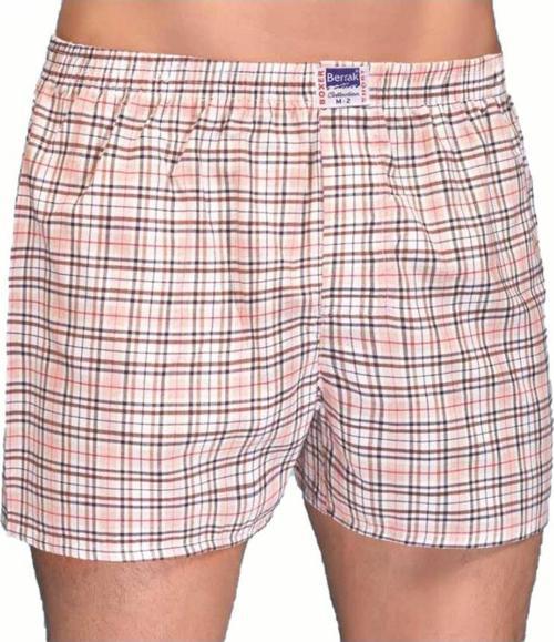 10 Adet Berrak Erkek Desenli Poplin Boxer Karışık Renk 1052