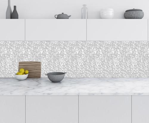 Mutfak Tezgah Arası Folyo Fayans Kaplama Folyosu 3d Gri Çiçek 60x300 CM