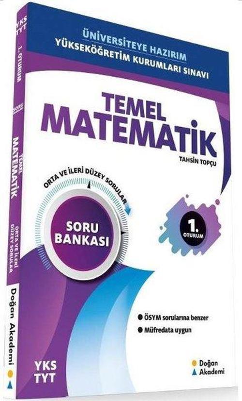 YKS TYT Temel Matematik Soru Bankası 1.Oturum-Orta ve İleri Düzey Sorular