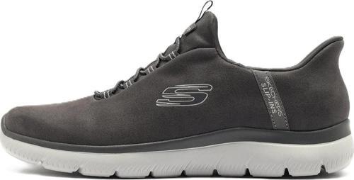 Summits-Korlo Memory Foam Mens Sneaker Hafızalı Taban Lastik Bağcıklı Erkek Günlük Spor Ayakkabı Gri