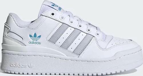 Forum Bold Stripes Leaher Womens Sneaker White Hakiki Deri Kadın Günlük Spor Ayakkabı Beyaz