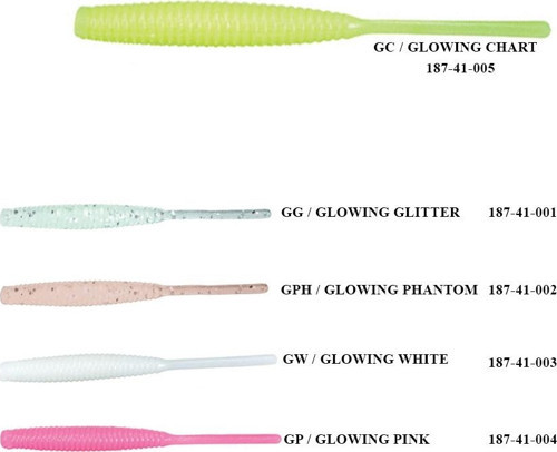 Mebaru Aji Worm Lrf 5cm 1gr Silikon Yem Glowing Glitter