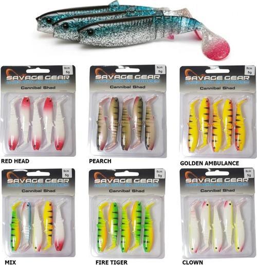 Cannibal Shad 8cm 5gr 5 Adet Silikon Yem Perch