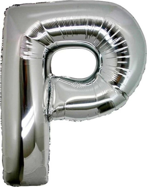 Gümüş Rengi Folyo Harf Balon 1 Metre