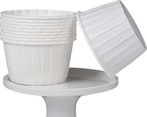 Cupcake/Muffin /Suffle Kek Kapsülü Beyaz 50 Li