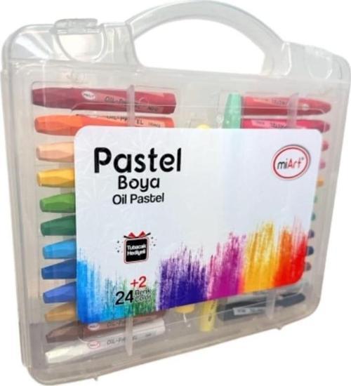 Pastel Boya 24+2 Renk Çantalı