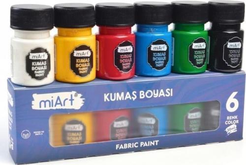 Kumaş Boyası 6 Renk x 30 ml Set