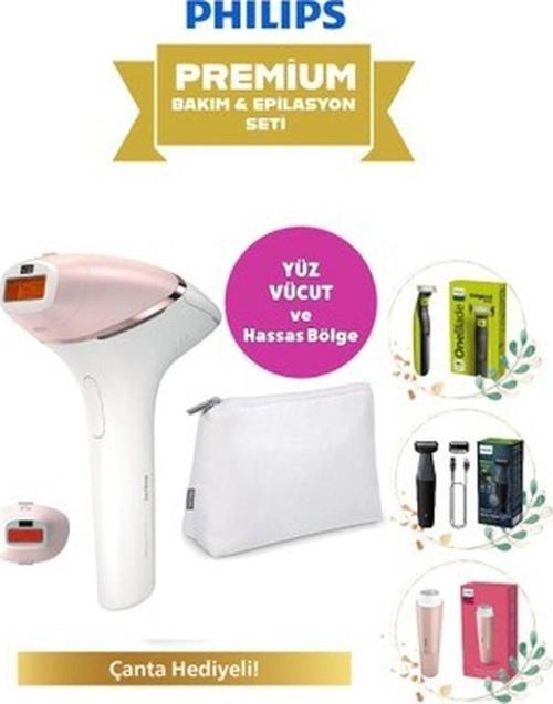 Kablosuz Yüz, Vücüt ve Hassas Bölge Bakım & Akıllı Lazer Premium Epilasyon Seti