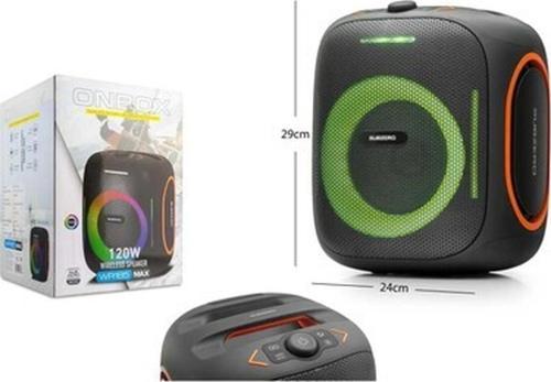 WR185 120W Rgb Işıklı Bluetooth / USB / Sd Müzik Kutusu | Tws Destekli Taşınabilir Hoparlör