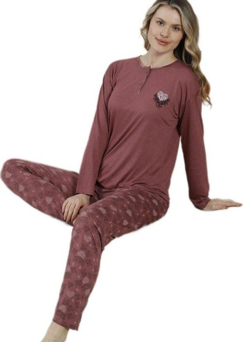 Luna Premium Pamuklu Kadın Pijama Takımı Şık Rahat ve Nefes Alabilen Kumaş M/XXL