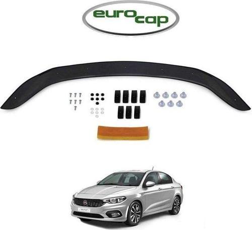 Fiat Egea Ön Kaput Koruma Rüzgarlığı 3mm Akrilik (ABS) Parlak Siyah Deflektör 2015->
