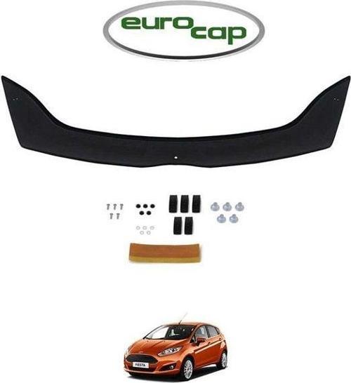 Ford Fiesta Ön Kaput Koruma Rüzgarlığı 3mm Akrilik  Abs  Parlak Siyah Deflektör 2009-2012 Uyumlu