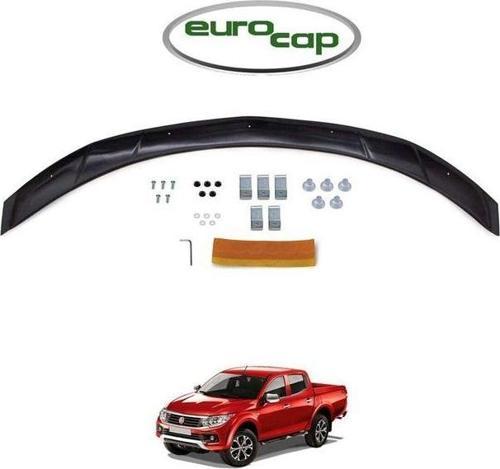 Fiat Fullback Ön Kaput Koruma Rüzgarlığ Uyumlu ı 3mm Akrilik (ABS) Parlak Siyah Deflektör 2016->