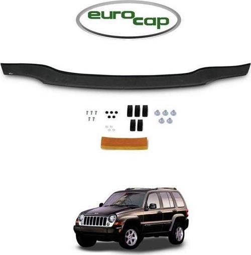 Jeep Cherokee Ön Kaput Koruma Uyumlu  Rüzgarlığı 3mm Akrilik (abs) Parlak Siyah Deflektör 2002-2008