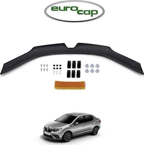 Renault Symbol Ön Kaput Koruma Rüzgarlığı 3mm Akrilik (ABS) Parlak Siyah Deflektör 2013->