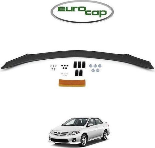 Toyota Corolla Ön Kaput Koruma Rüzgarlığı 3mm Akrilik (ABS) Parlak Siyah Deflektör 2008-2013