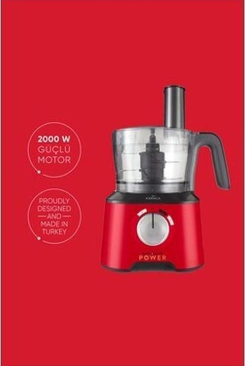 Mastermaid Power Multifunctional 10 In 1 Imperial Red Mutfak Robotu, Blender Seti 2000W