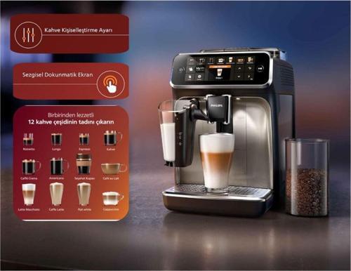 Premium Tam Otomatik, Espresso, Makinesi, Paslanmaz Çelik, 12 Farklı Kahve Seçeneği