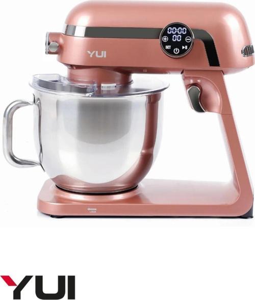 M123 Easy Chef Premium 1800W Dokunmatik Ekran Alüminyum Stand Mikser 7Lt.+Kıyma Başlık Seti