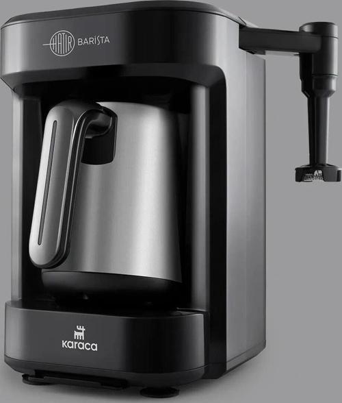 Hatır Barista Steel Cappuccino Ve Türk Kahve Makinesi Galaxy Grey Türk Kahvesi Hediyeli