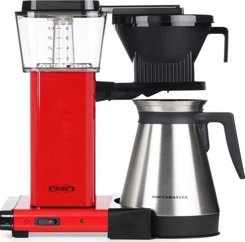 Filtre Kahve Makinesi, Paslanmaz Çelik, 1.25 L Kapasite, Kırmızı, 1450W