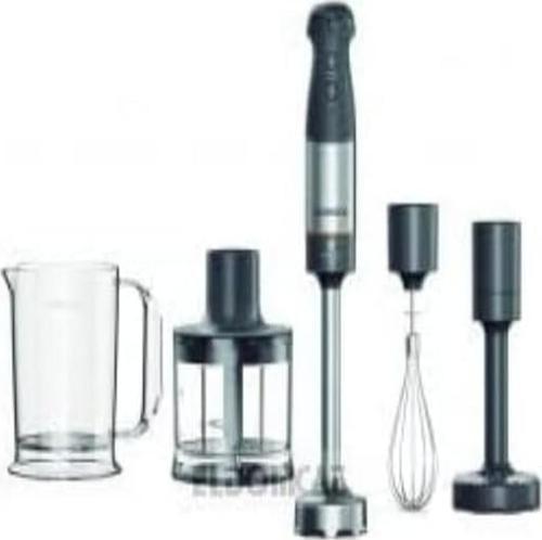 Triblade XL HBM60.307GY el mikseri, çırpma teli, ölçüm kabı, patates ezici ve doğrayıcı dahil, SureGrip teknolojisi, değişken hız, 1.000 W motor, gri