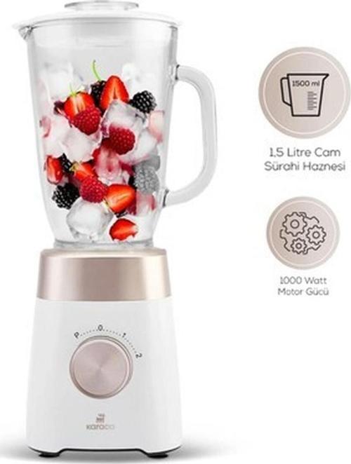 Çam Sürahili Premium Buz Kırma Özellikli Smoothie Blender KREM1000W