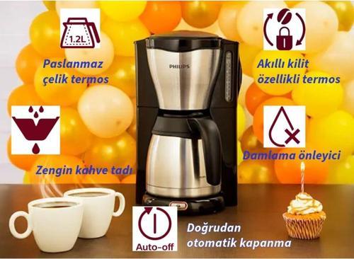 Cafe Gaia Filtre Kahve Makinesi Gri