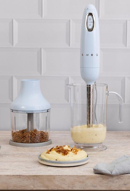 50's Style Retro Mavi El Blender Seti hbf03pbeu