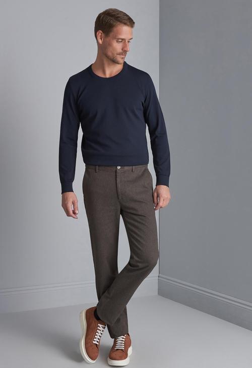 Erkek Kahve Regularfit / Rahat Kalıp  Pantolon