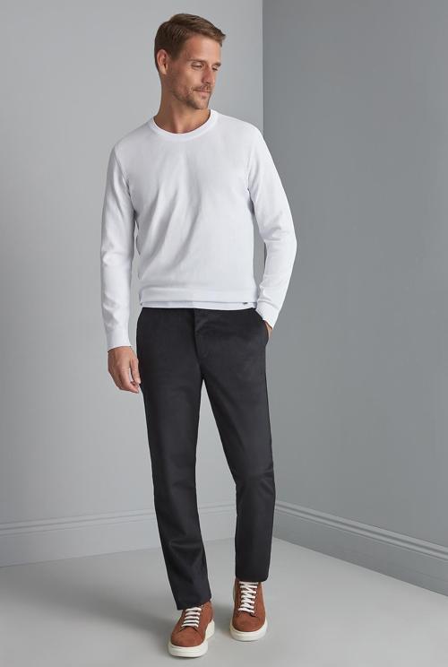 Erkek Siyah Regularfit / Rahat Kalıp  Pantolon