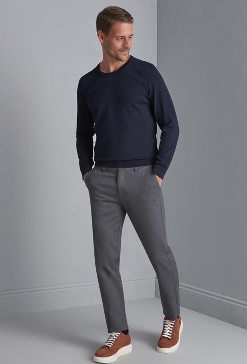 Erkek Füme Regularfit / Rahat Kalıp  Pantolon