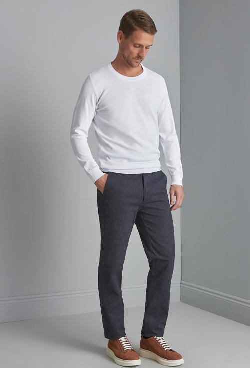Erkek Lacivert Regularfit / Rahat Kalıp  Pantolon