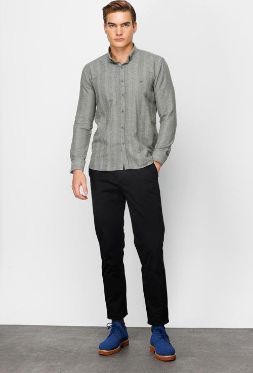 Erkek Yeşil Dynamic Fit Ted Baker Düğmeli Gömlek