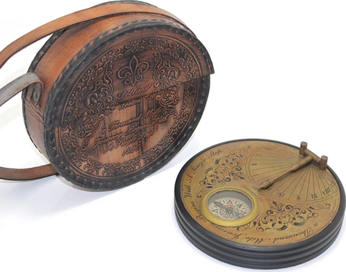 Deri Kılıflı Pirinç Pusula 15751a