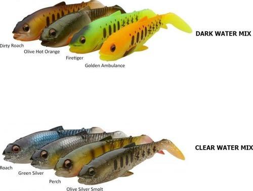 Craft Cannibal Paddletail 12,5 cm 20 gr Mix Silikon Yem Clear Water Mix