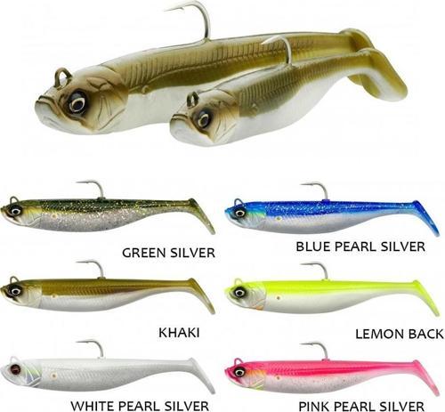 Savage Minnow 12,5 cm 35 gr 2+1 Silikon Yem Green Silver