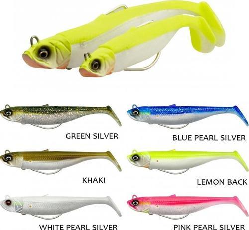 Savage Minnow Weedless 12,5 cm 28 gr 2+1 Silikon Yem Khaki