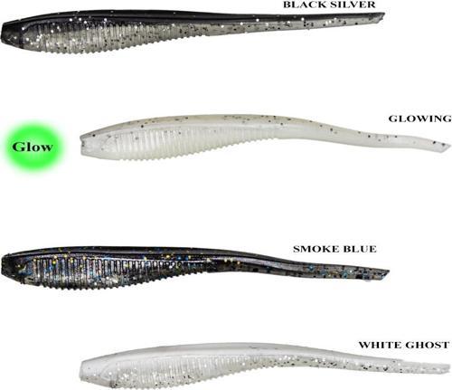 Worm Shad 7,5cm Silikon Yem Smoke Blue
