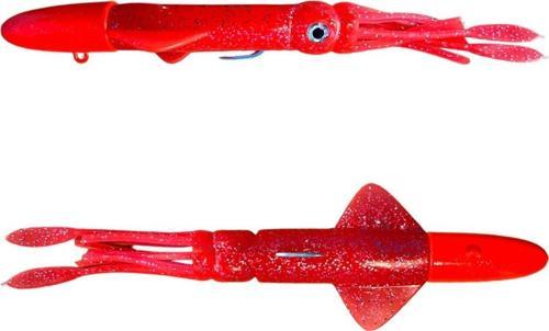 Calamari 20cm 200gr Kalamar Silikon Yem Pearl White UV