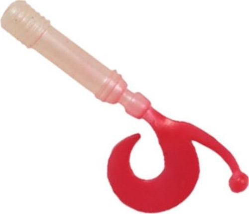 Baby Curtail 4,3cm Silikon Yem Uv Red Glitter