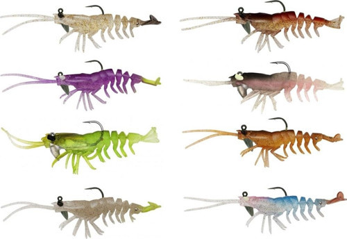 3D Shrimp RTF 9 cm 7 gr Suni Yem 2 Adet Silikon Karides Avocado