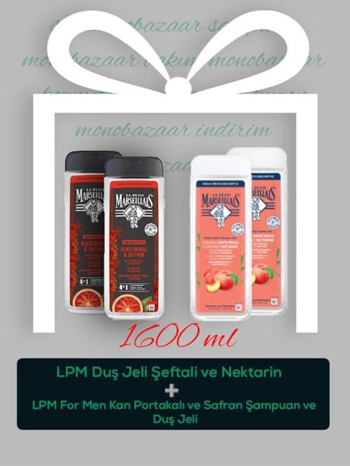 Lpm Duş Jeli Şeftali Ve Nektarin Ve Lpm For Men Kan Portakalı Ve Safran Şampuan Ve Duş Jeli