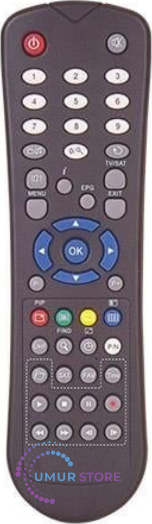 HD PVR'li Uydu Alıcı Kumandası
